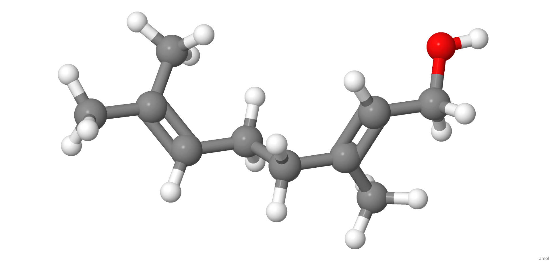 Geraniol está presente no aroma de rosas.