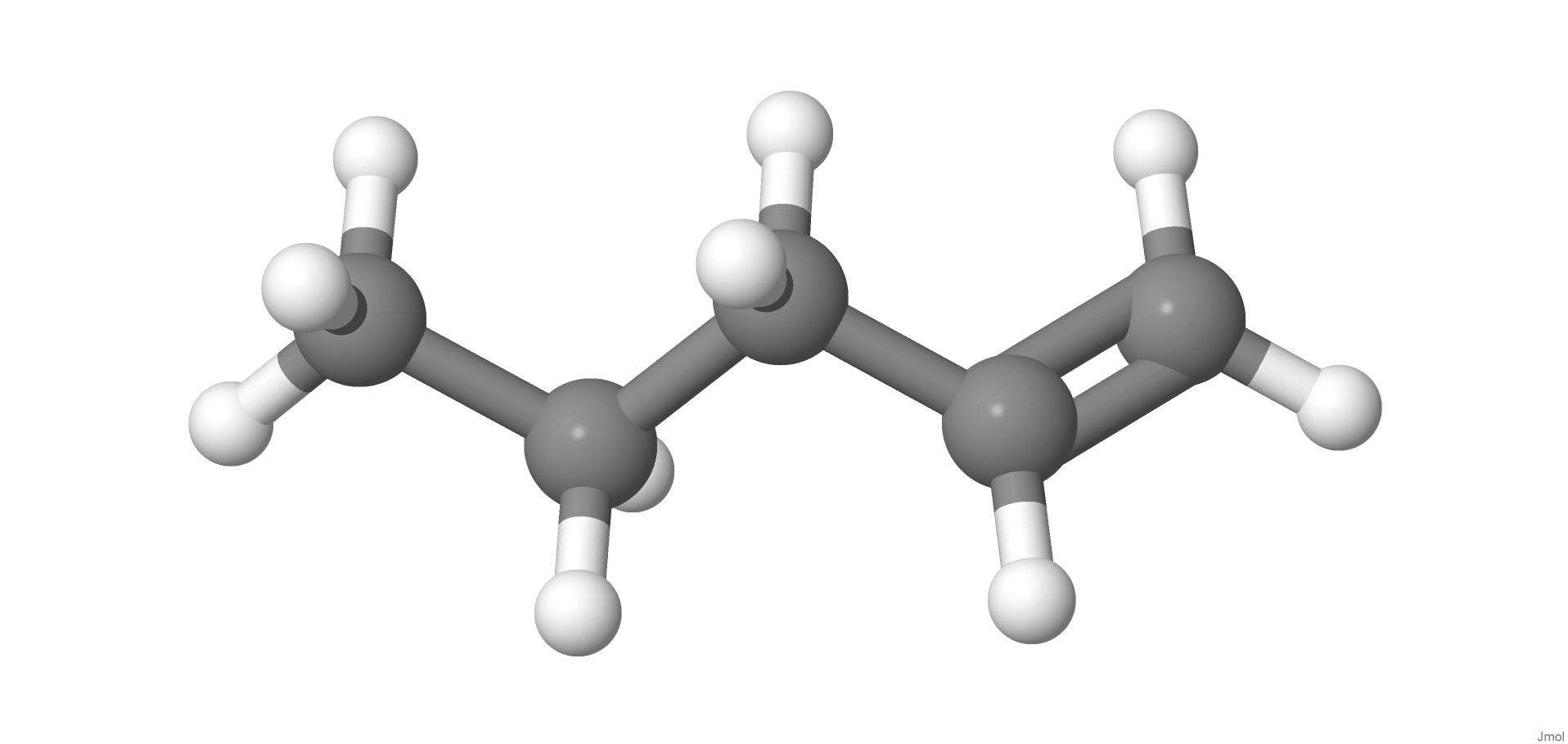 Penteno é uma molécula utilizada como solvente, aditivo de combustíveis, e na produção de polímeros.